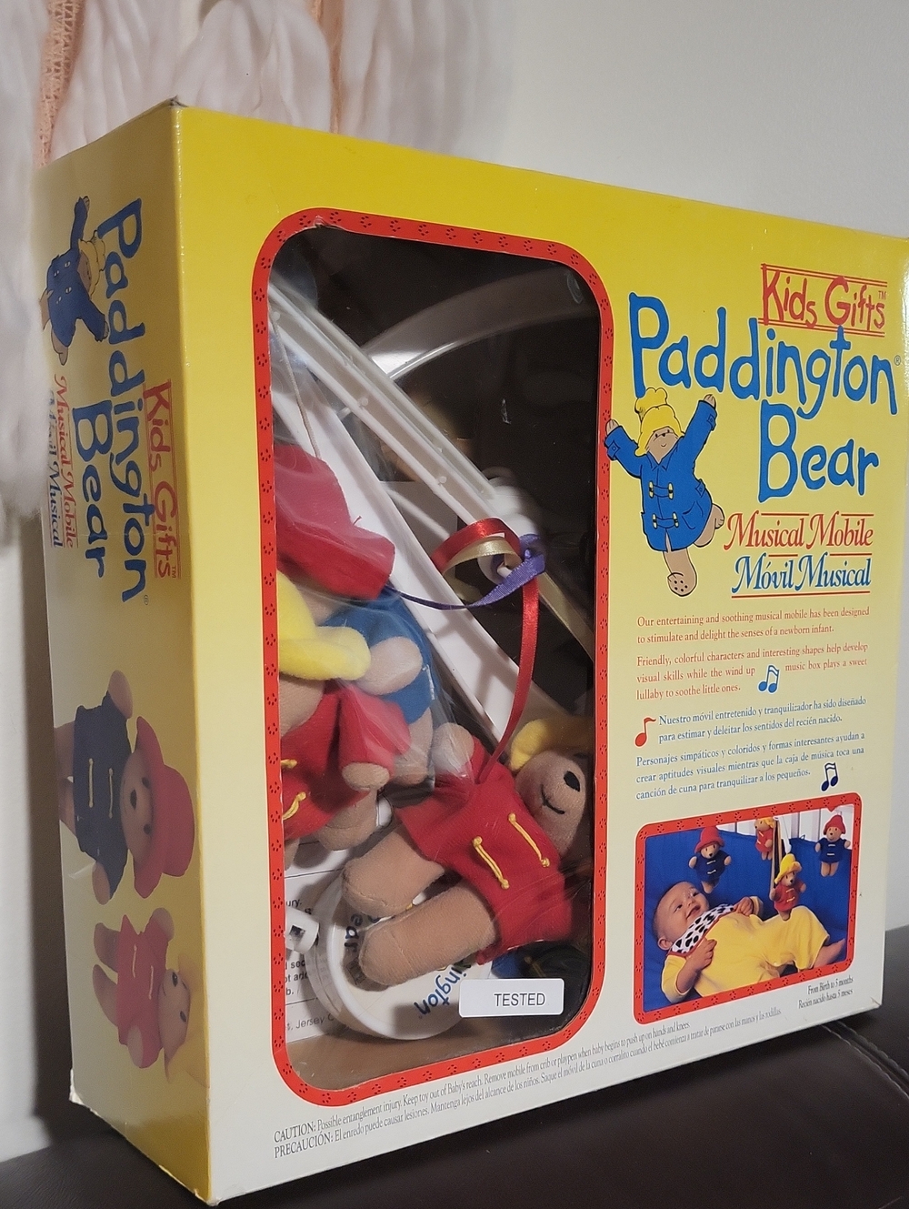 Working Vintage Wind Up Paddington Bear Mobile